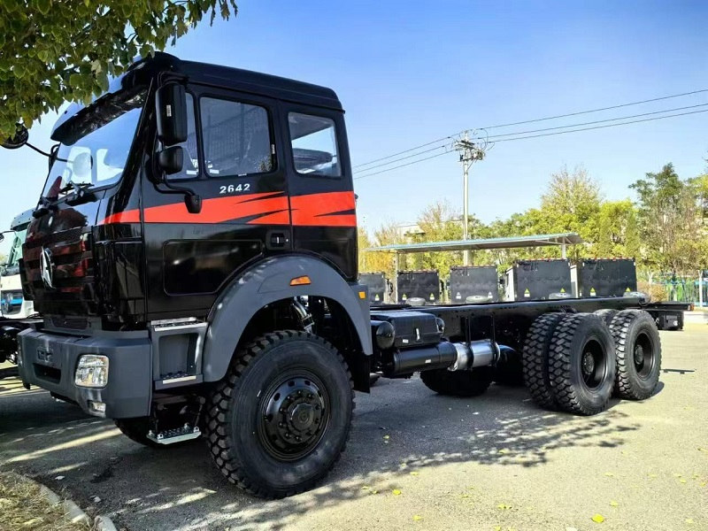 Camión Congo Beiben 6x6 Drive 2642 con neumáticos 12.00R24 en África