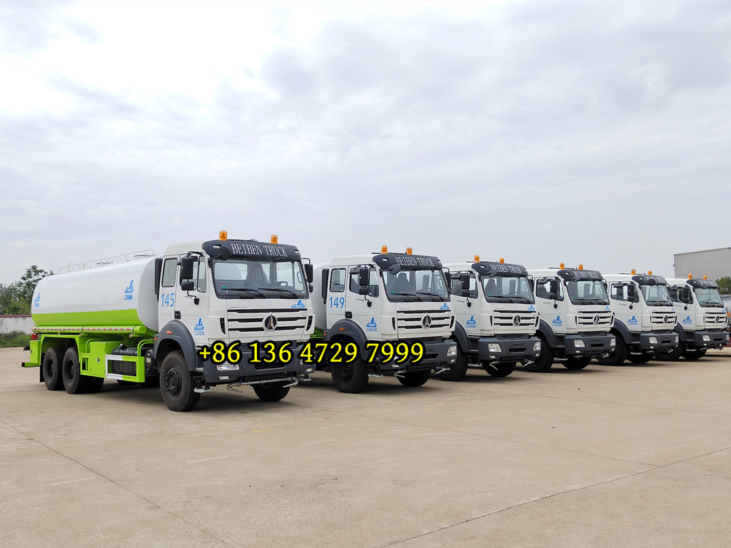 Los camiones cisterna de agua Beiben 2638 se convierten en la primera opción del cliente del Congo
