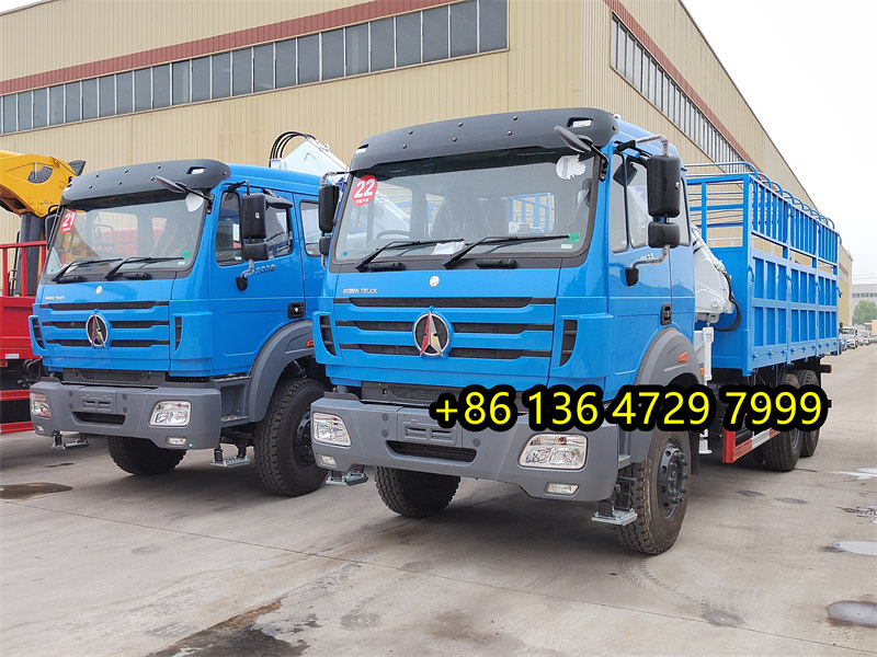 Grúa XCMG montada sobre camión beiben 2638 de Tanzania
