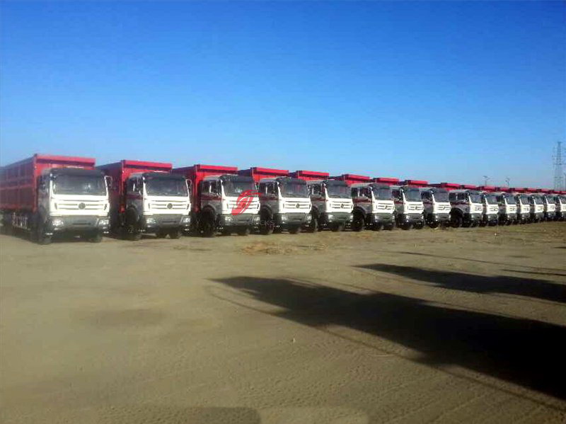 Exportación de 50 unidades de camiones volquete beiben al país de Etiopía