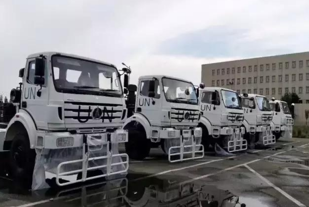 Exportación de camiones Beiben 6×6 a la fuerza militar de la ONU