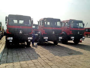 18 unidades de camiones tractores beiben 2638 exportados a angol, luanda