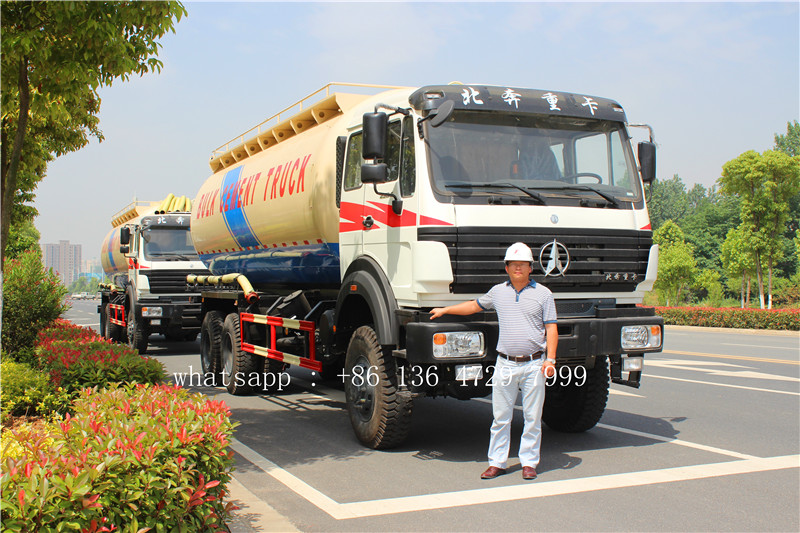 Uzbekistán: se exportan 2 unidades de cisterna de cemento beiben 6*6