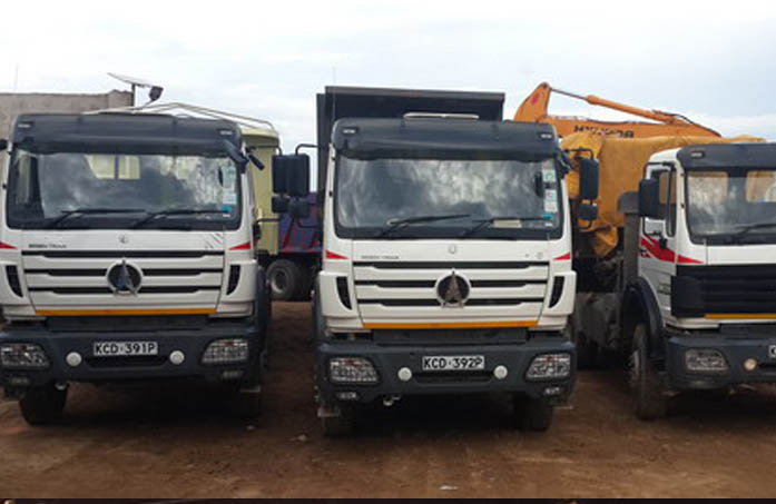 Camiones tractores Beiben 2538 para una empresa de construcción de Kenia