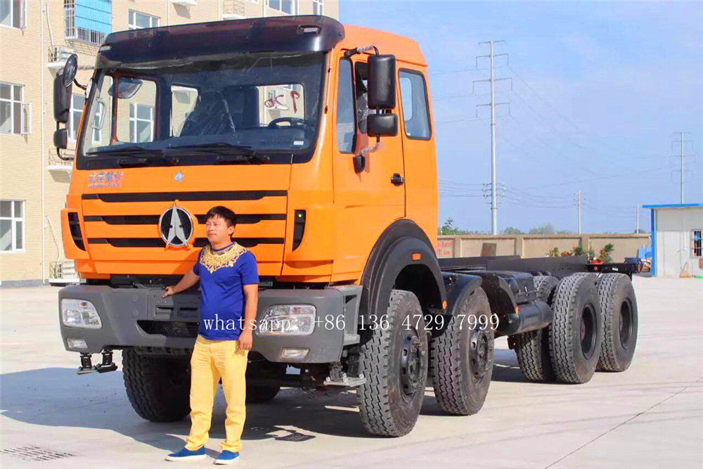 Costa de Marfil: se exportan 15 unidades de chasis de camión beiben 8 × 4