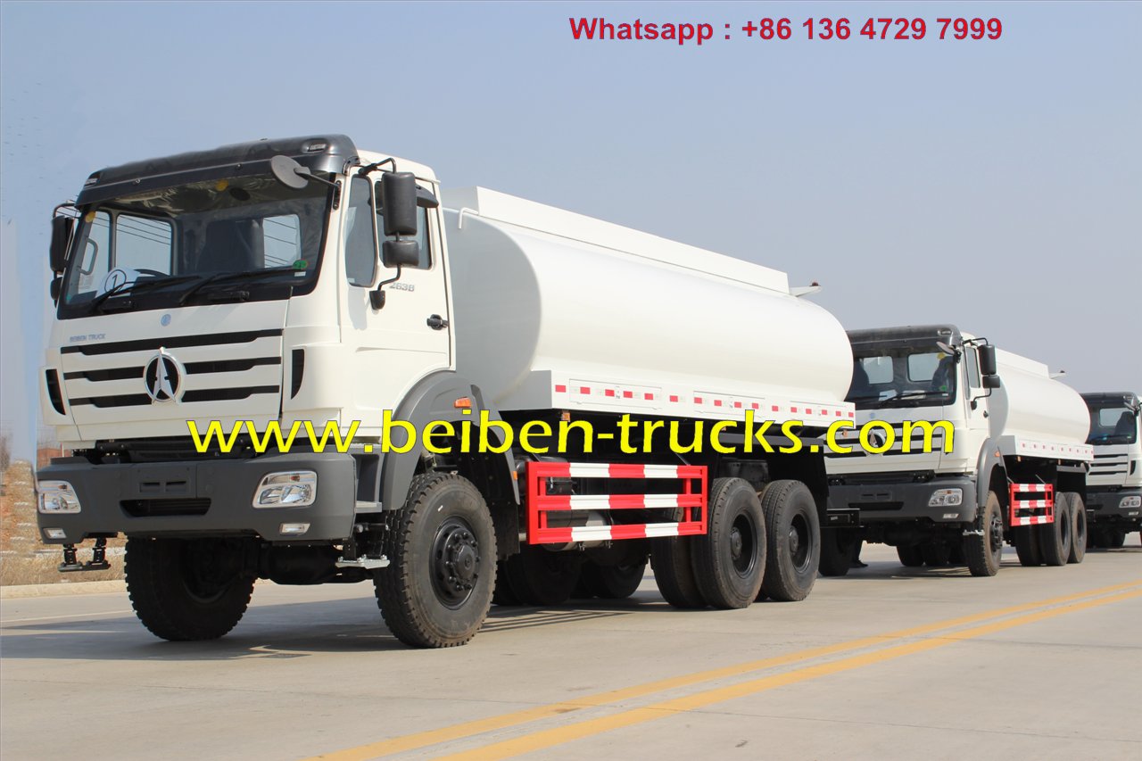 Camión cisterna con tracción total RHD beiben 2638 para exportar a KENIA, mombassa